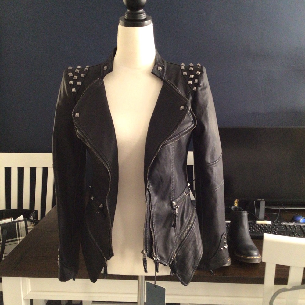 Black Leather Jacket by Mark & Morten